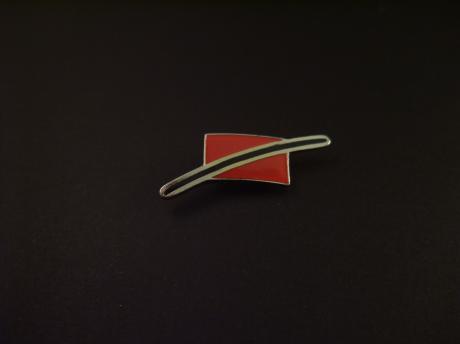 Logo onbekend rood- zwarte streep